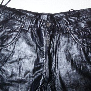 M.Julian Wilson Leather Motorcycle Pants, Cargo style, Size 32